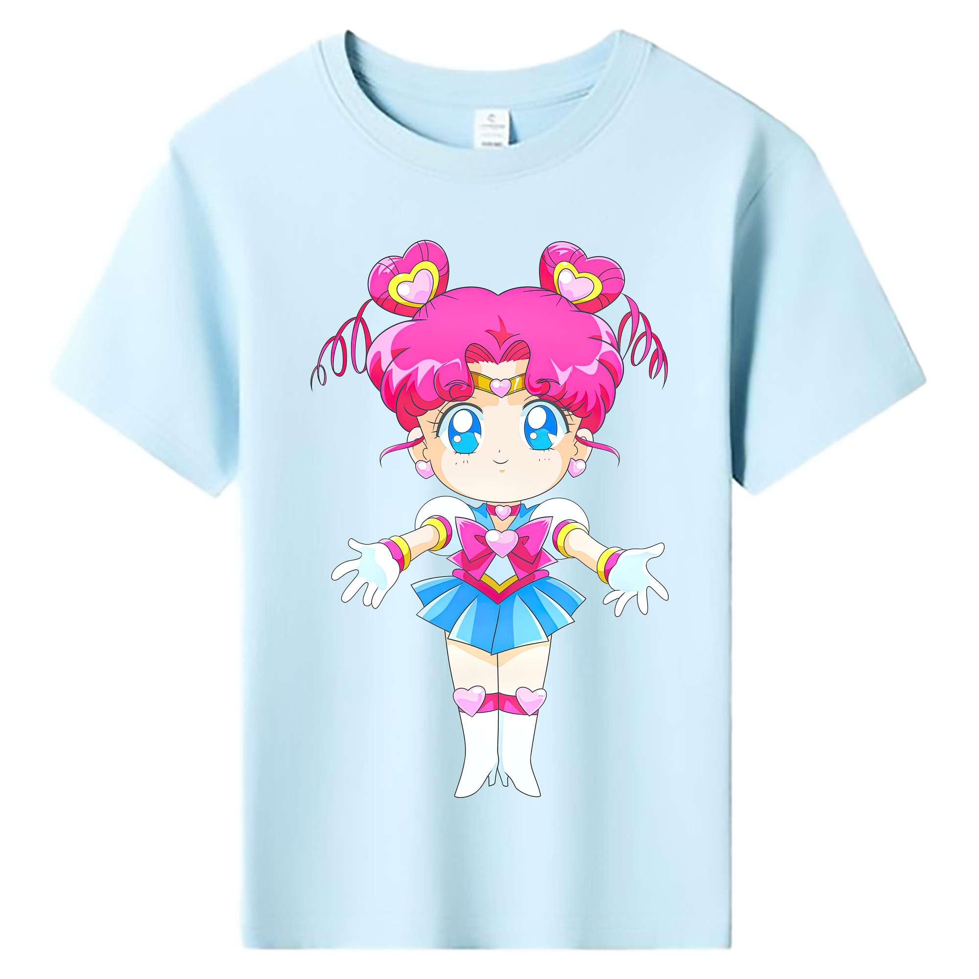 （画像用） 美少女戦士セーラームーン ちびうさ Sailor Moon Chibiusa Tsukino Usagi Small Lady Serenity 綿100％キッズTシャツ（フロントプリント）